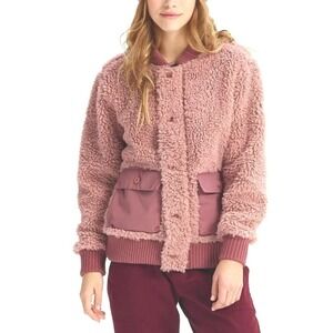 Burton Shawmut Fleece Jacket Women's Medium Fawn Shaggy
